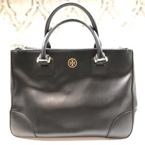 Tory Burch Black Robinson Tote